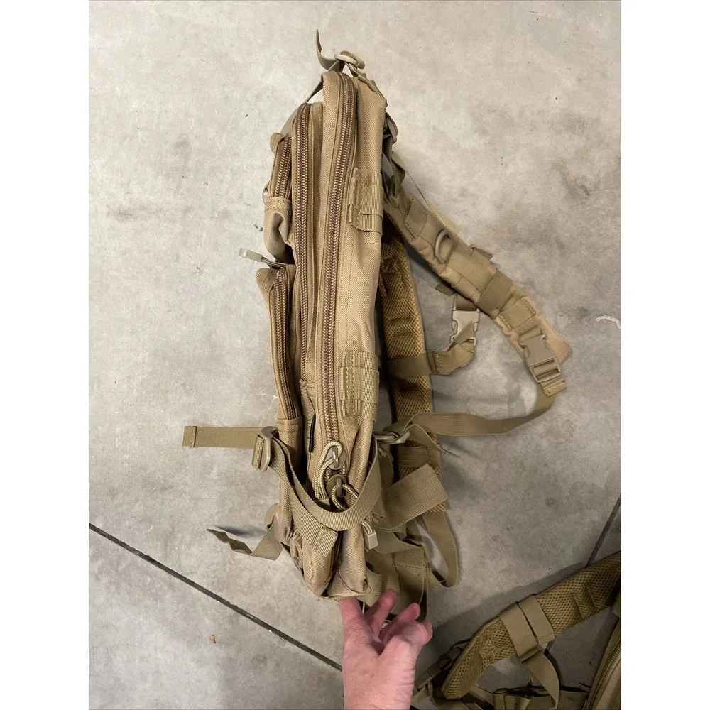 WFS Element Gear Tactical Backpack Tan Coyote Brown Hunting Bag Medium MOLLE